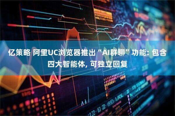 亿策略 阿里UC浏览器推出“AI群聊”功能: 包含四大智能体, 可独立回复